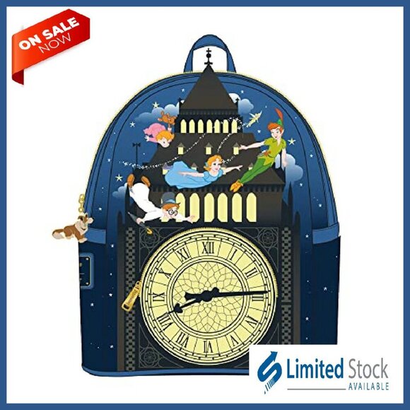 Glow-in-the-Dark Mini Backpack, Faux Leather, 25L Capacity, 10.5\
